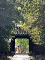 Koreanische Frauen im Torbogen